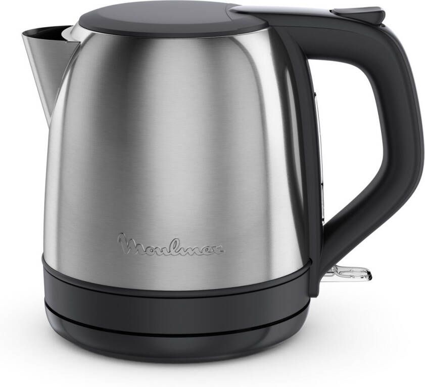 Moulinex Subito Mini BY5S2DE0 – Waterkoker – Supersnel koken – Compact 1L – Roestvrij staal – Eénhandsbediening – Ontbijt waterkoker inox