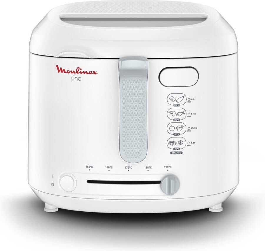 Moulinex AF203110 Uno Elektrische friteuse Kijkvenster Capaciteit 1 kg friet 4 personen Regelbare thermostaat