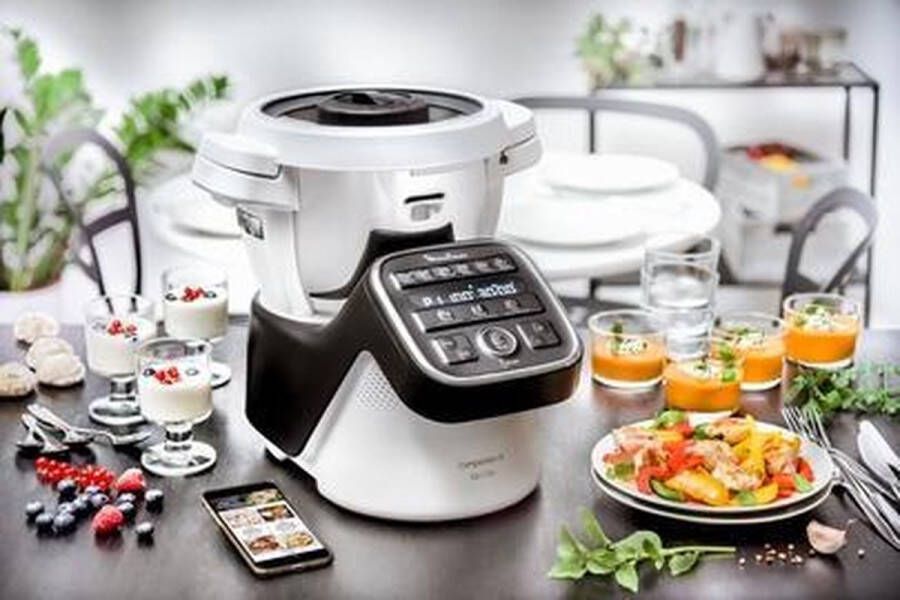 Moulinex YY4260FG keukenmachine 3 l Zwart Roestvrijstaal Wit 1550 W