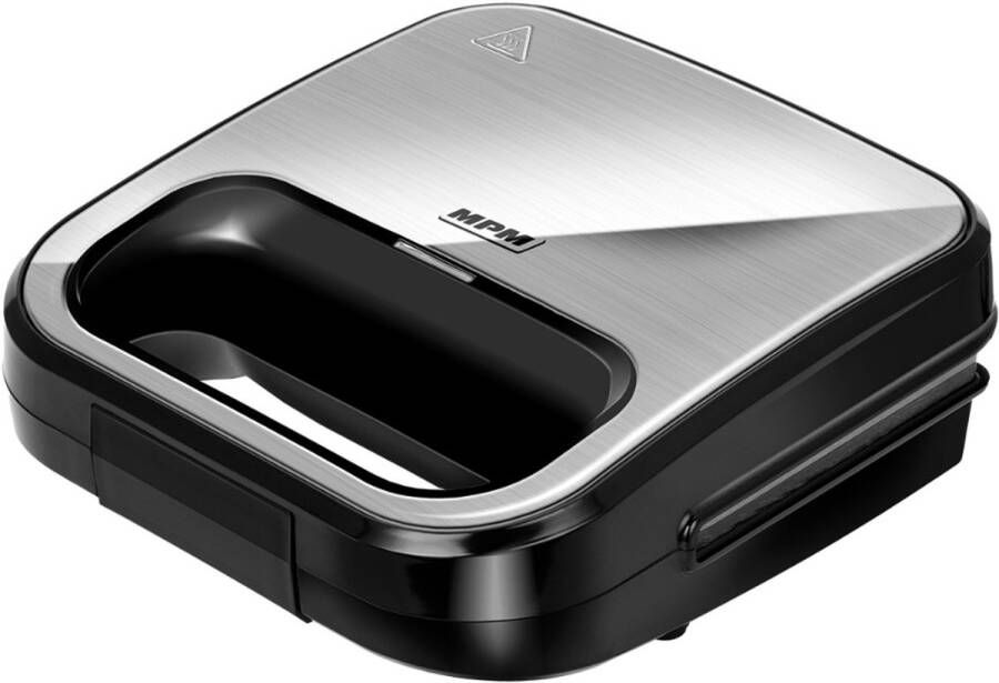 MPM Tosti-apparaat 800W inclusief Temperatuurregeling en Anti-aanbaklaag RVS