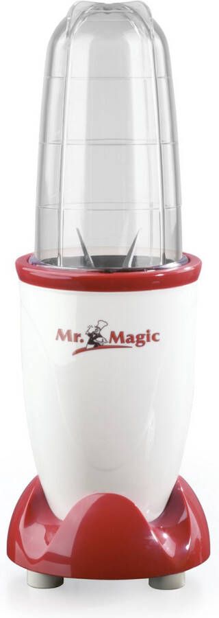 Gourmetmaxx Smoothie Maker incl. To-Go Beker Mini Blender met 8 Programma's BPA-vrij Beker vaatwasmachinebestendig en lekvrij 400 Watt Wit Rood - Foto 2