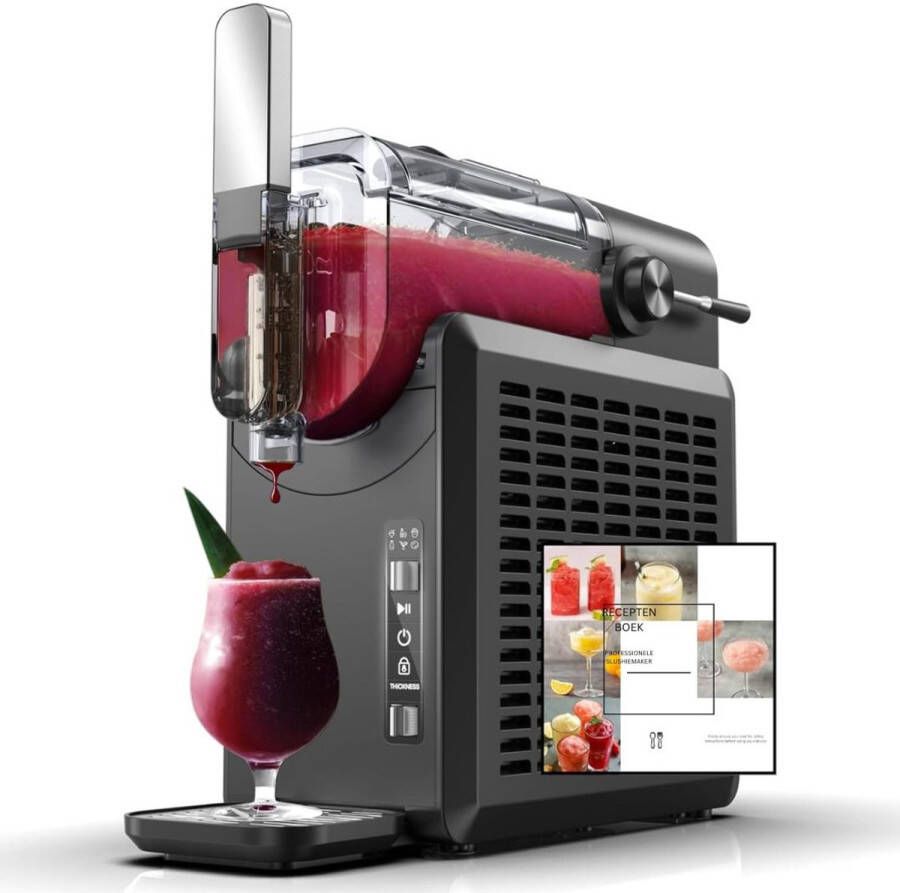 DailySupplies MRKK Milkshake Machine Frappe Mixer Softijs Machine voor Thuis Zwart