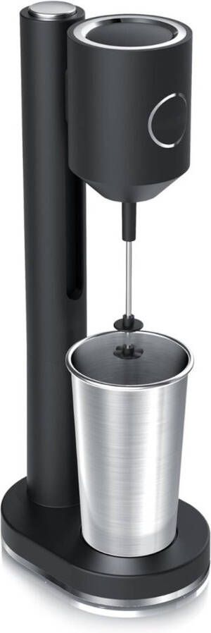 DailySupplies MRKK Milkshake Machine Frappe Mixer Softijs Machine voor Thuis Zwart en Zilver