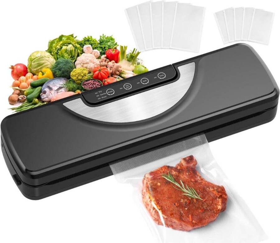 DailySupplies MRKK Vacumeermachine Foodsaver Vacuum Sealer voor Vacumeerzakken Seal Apparaat Zwart