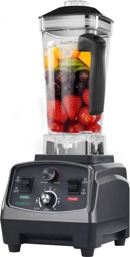 Mrs. Jones BioloMix Multifunctionele Keukenmachine 36000rpm 240V 2200W 3HP Draagbare Juicer Blender Persoonlijke Smoothie Mixer Voedsel Chopper En Droge Molen ABS Titaangrijs