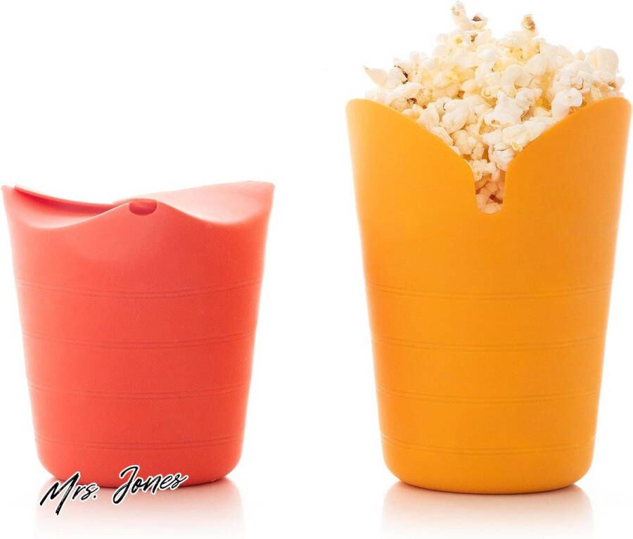 Mrs. Jones Inklapbare Siliconen Popbox Popcornpoppers InnovaGoods (Set van 2)
