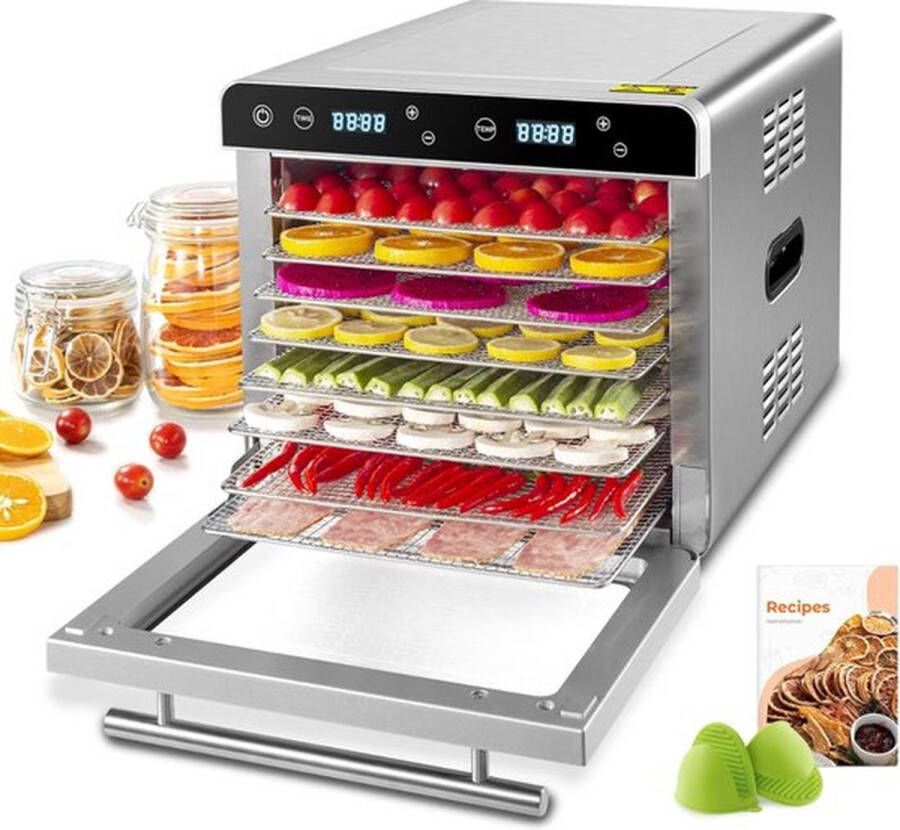 Mrs. Jones Voedseldroger Food Dryer Voor Groenten En Fruit Voor Kruiden & Vlees Droogoven 35 Tot 85 Graden