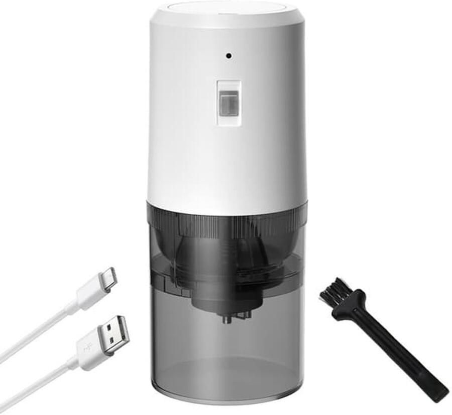 Multifunctionele elektrische koffiemolen zwart 7x18 cm 20 W 1200 mAh