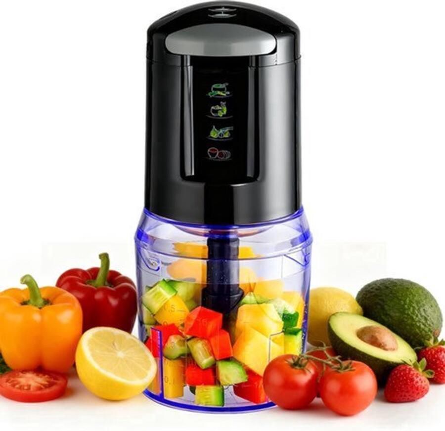Multifunctionele keukenmachine 300 W elektrische hakmolen met mixer uiensnijder en beker 500 ml voor vlees kruiden en pesto