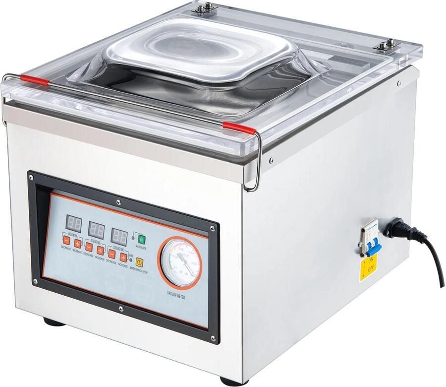 Mura Logistiek Mura Vacumeermachine Vacuum Sealer Vacuumzakken Seal Apparaat 1700 W Afdichtslengte 32 cm 30 Zakken Zilver