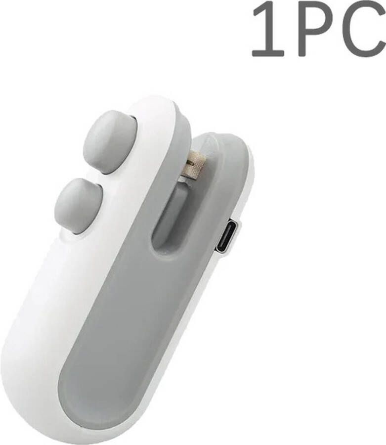 My North Star Sealer- Mini Sluitmachine -Draagbare Mini Heat Sealing Machine- Vaccum Sealer- Wit