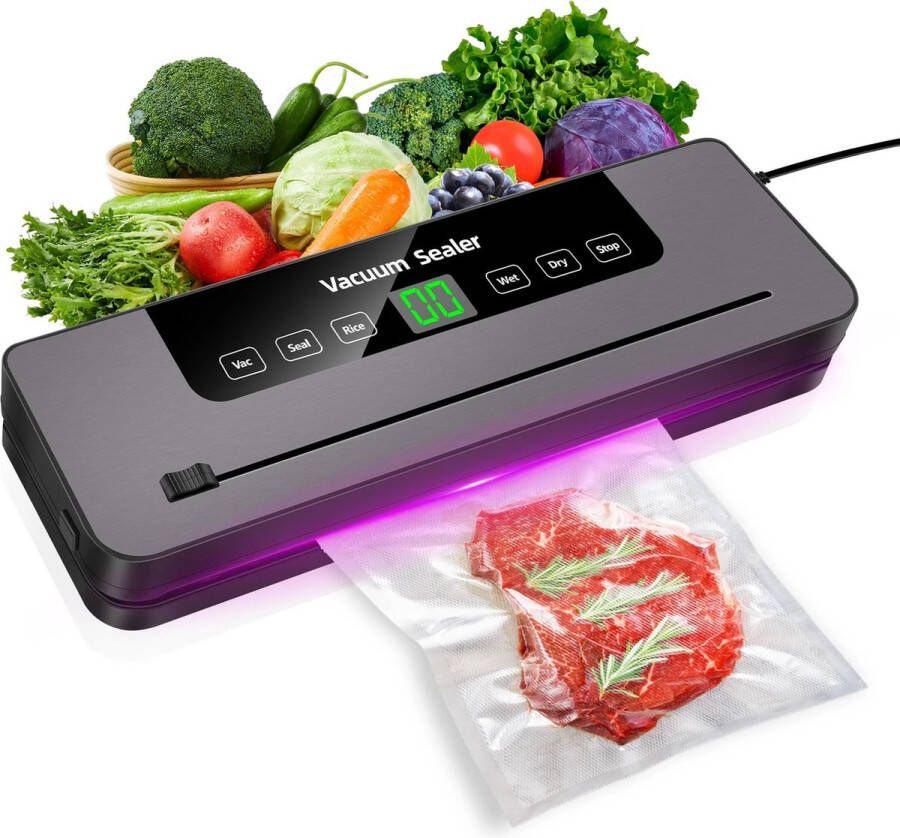 MyGroot Vacuümsealer Voedsel sluitmachine met ingebouwde snijder Vacuüm + 10 vacuümzakken