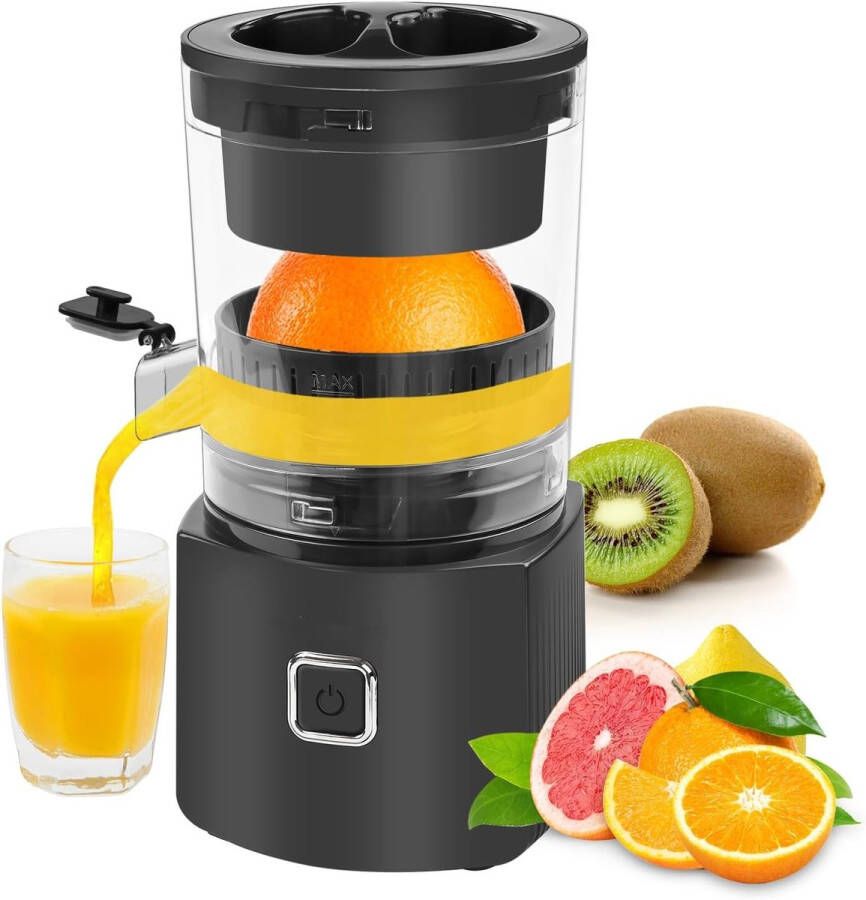 Namajunas Citruspers electrisch Citroenpers limoenpers Juicer voor fruit Instelbaar Pulpfilter Sapcentrifuge 80 W anti-druppelsysteem en een borstel die gemakkelijk schoon te maken is
