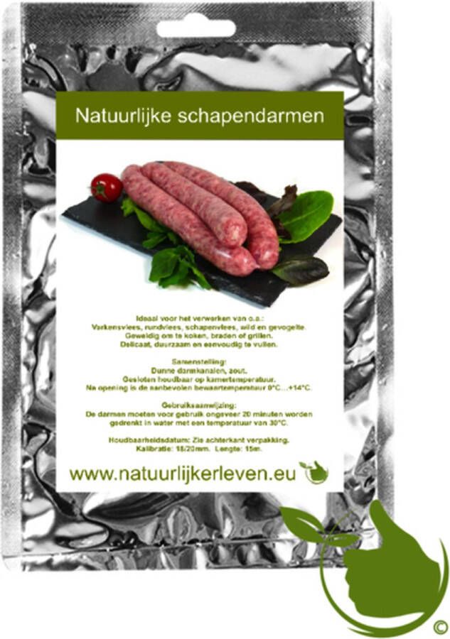 Natuurlijker leven Natuurlijke schapen darmen Natuurlijke darmen (schaap) inclusief recept worst maken