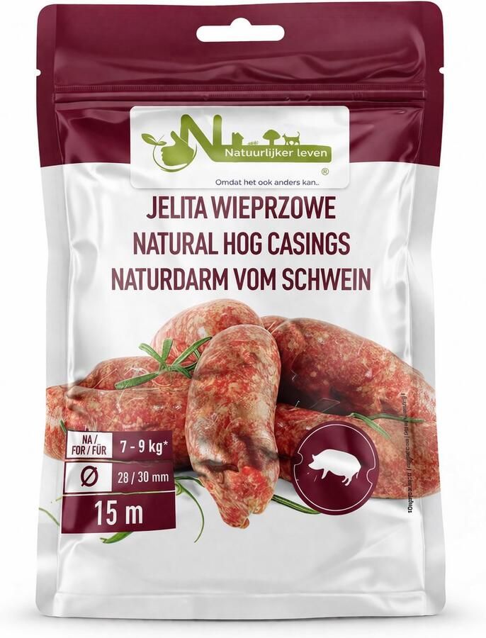 Natuurlijker leven Natuurlijke darmen (varken) inclusief recept- varkensdarmen worst maken