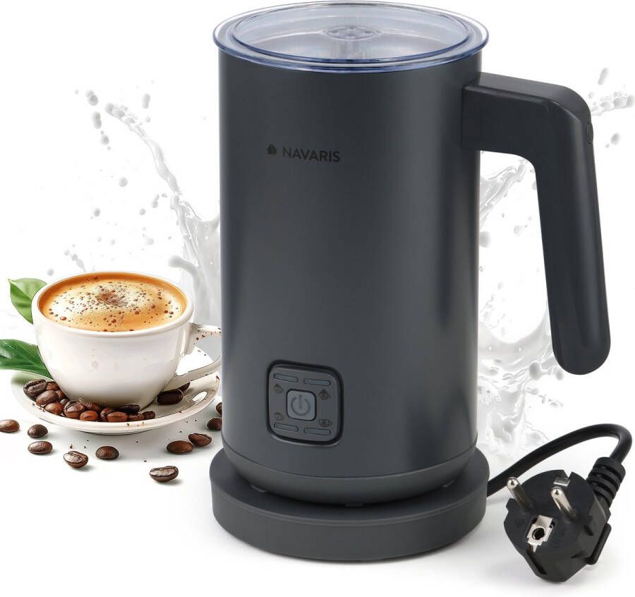 Navaris elektrische melkopschuimer en melkopwarmer 3 standen voor de opschuimer 150 tot 300 ml 70 cm kabel Melkopschuimer elektrisch