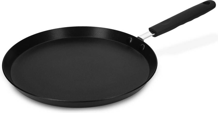 Navaris pannenkoekenpan antiaanbak 26 cm Pan voor pannenkoeken omeletten en tortilla's Voor alle kookoppervlakken Niet-klevende antiaanbaklaag