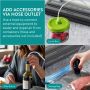Navaris vacumeermachine met 5 vacuumzakken Voor sous vide koken 37 5 x 7 x 6 cm Met een vacumeerzakken rol Vacuum sealer Grijs - Thumbnail 2