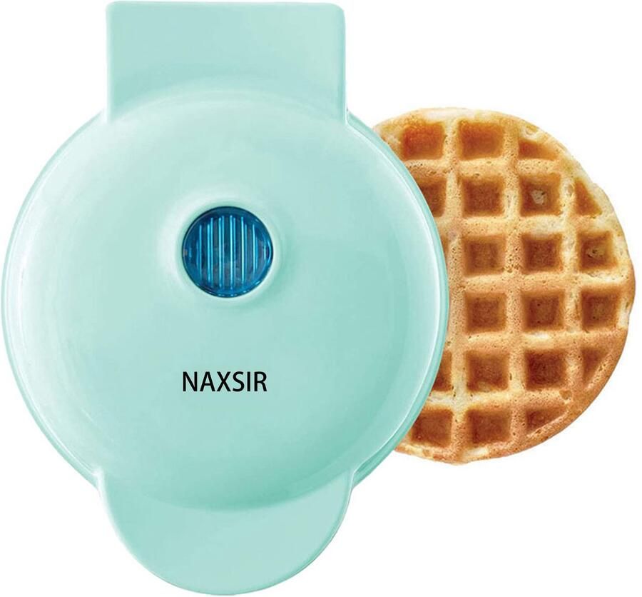 NAXSIR Mini Ontbijtapparaat Rond wafelmaker Wafelijzer voor Thuis