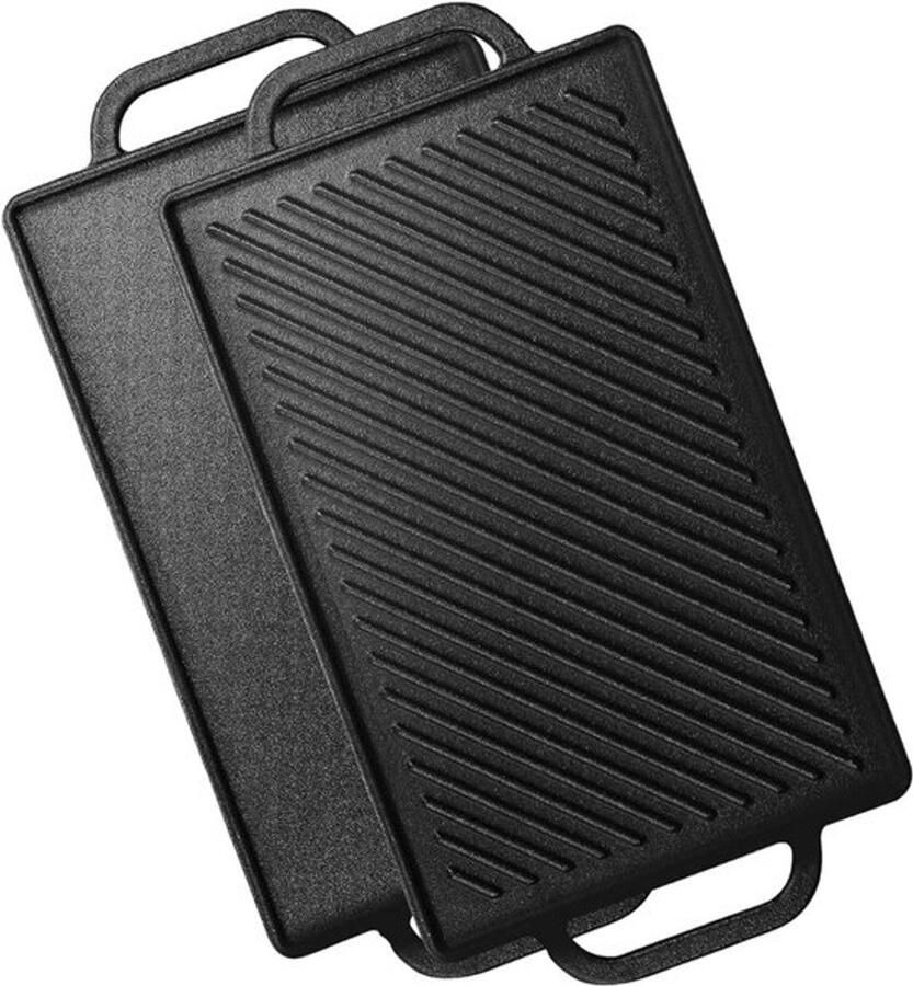 NBAP Grillplaat Inductie Bakplaat Gietijzer Zwart