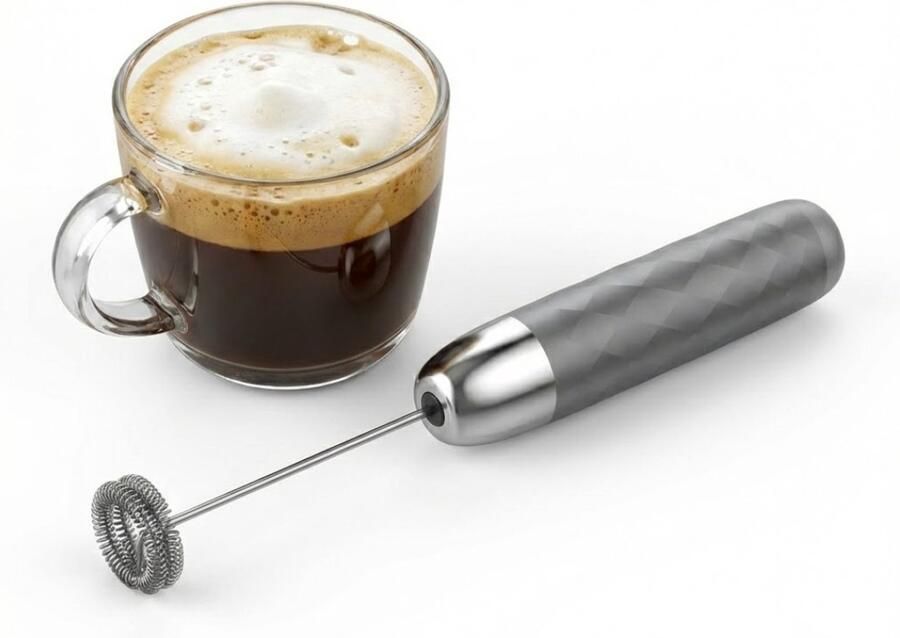 NBAP Melkschuimer Elektrisch Melkopschuimer Handmatig Grijs