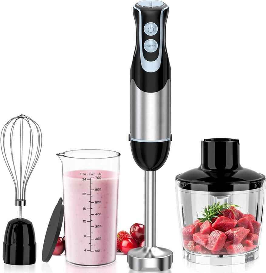 NBAP Staafmixer Set Hakmolen Groentesnijder Soepmaker Draadloos