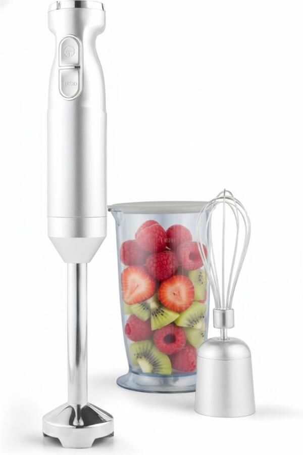 NBAP Staafmixer Set Hakmolen Groentesnijder Soepmaker Zilver - Foto 2