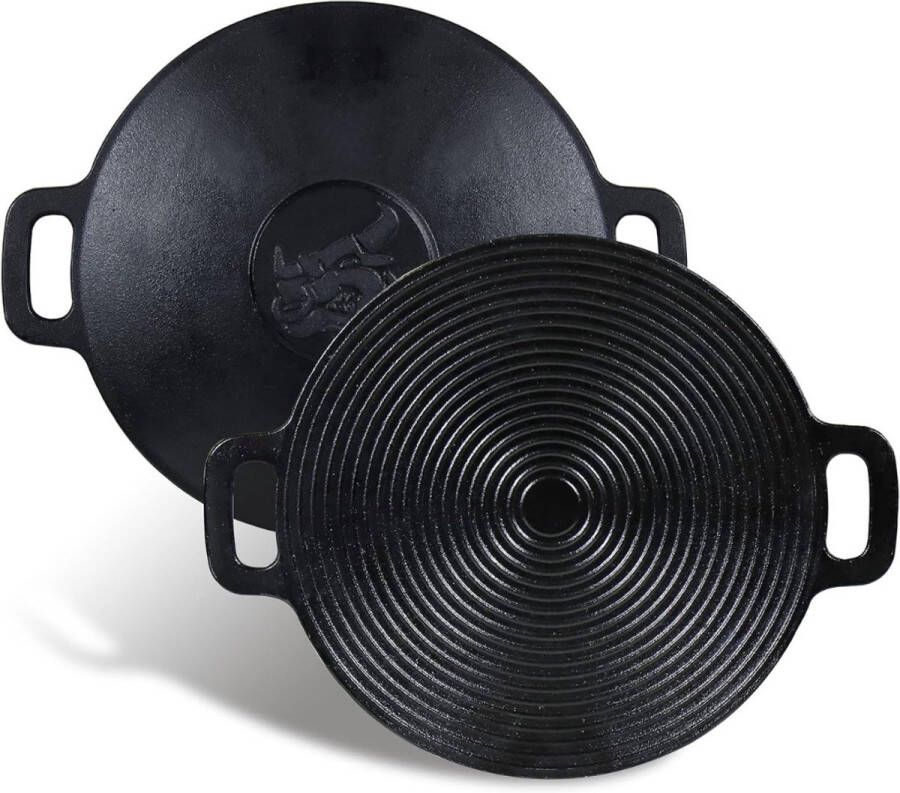 NbyMe Gietijzeren Pan Bbq Gietijzeren Skillet Grillplaat
