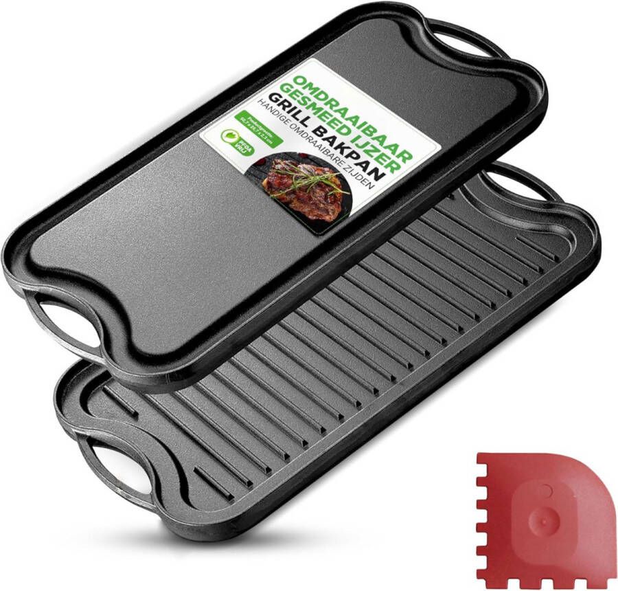 NbyMe Grillplaat Inductie Bakplaat Gietijzer