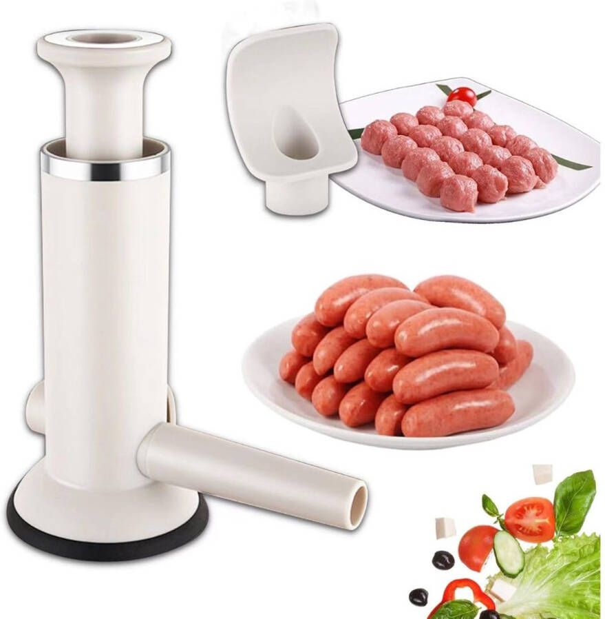 NbyMe Worstenvuller Worstenmaker Machine Handmatig RVS