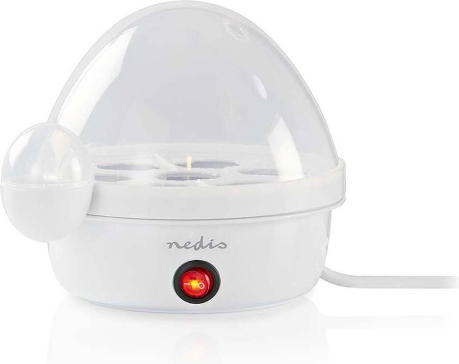 Nedis Eierkoker 7 Eieren Maatbeker Waarschuwingssignaal Automatische uitschakeling Wit