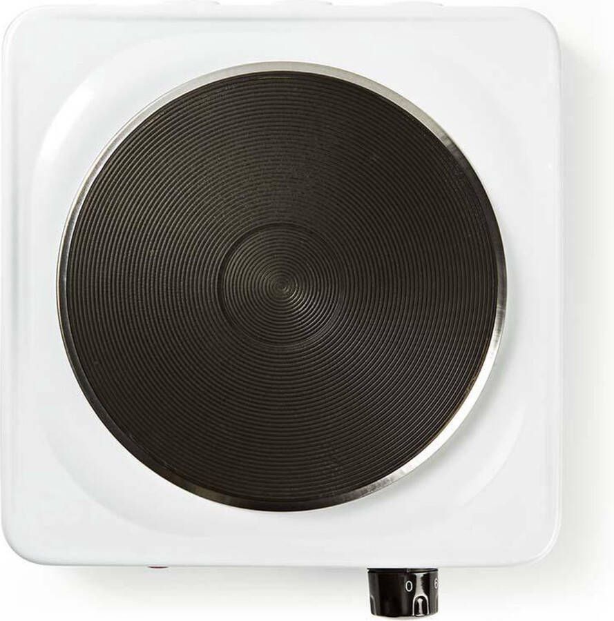 Nedis Elektrische Kookplaat Kookzones: 1 1000 W Oververhittingsbeveiliging Wit