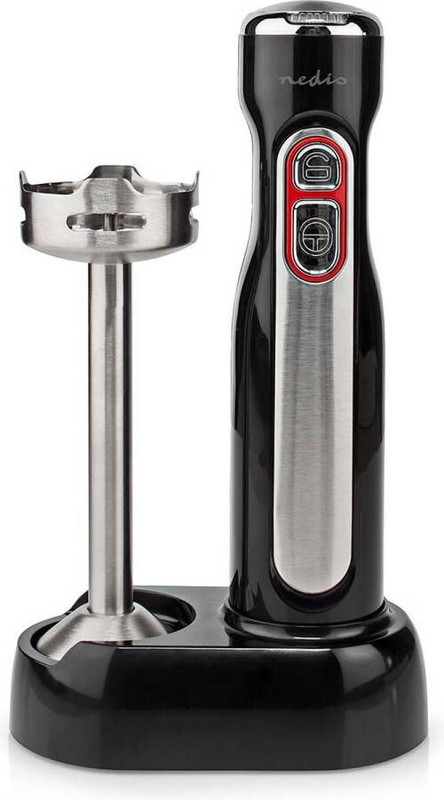 Nedis Staafmixer 100 W Snelheidsinstellingen: 1-Snelheid Zilver Zwart