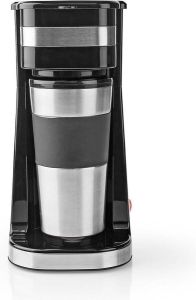 Nedis Koffiezetapparaat Filter koffie 0.4 l 1 Kopjes Zilver Zwart