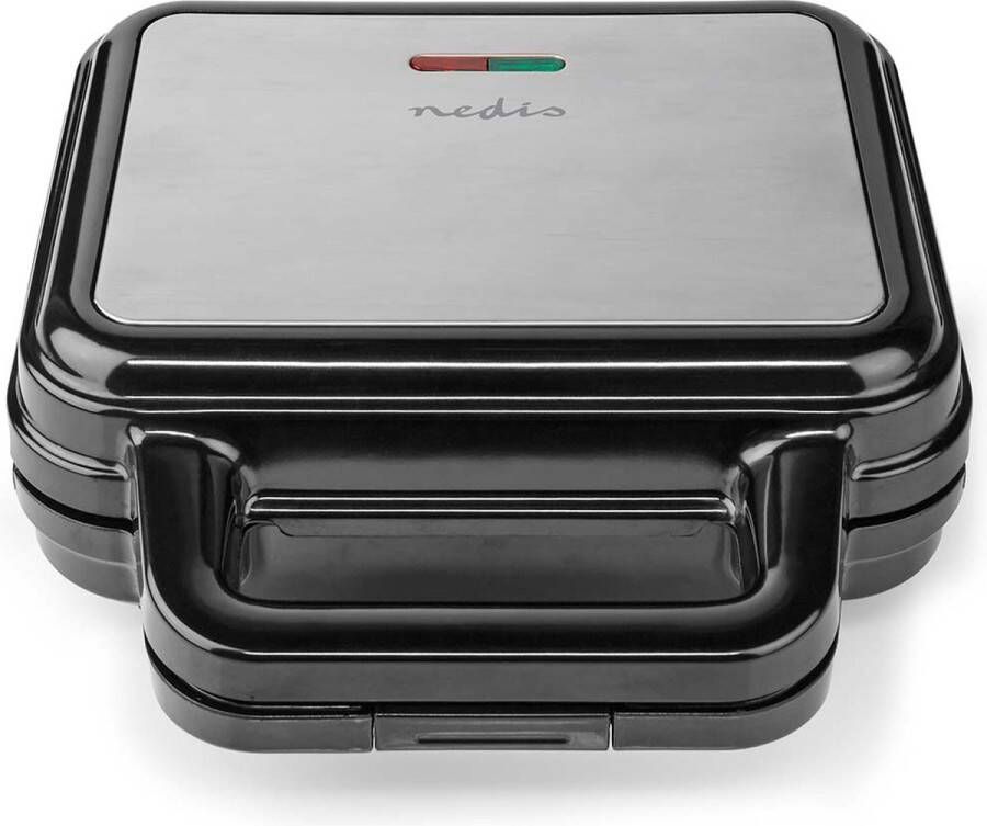Nedis Multi grill Sandwich Waffle 700 W 22 x 12.5 cm Automatische temperatuurregeling Kunststof Roestvrij Staal