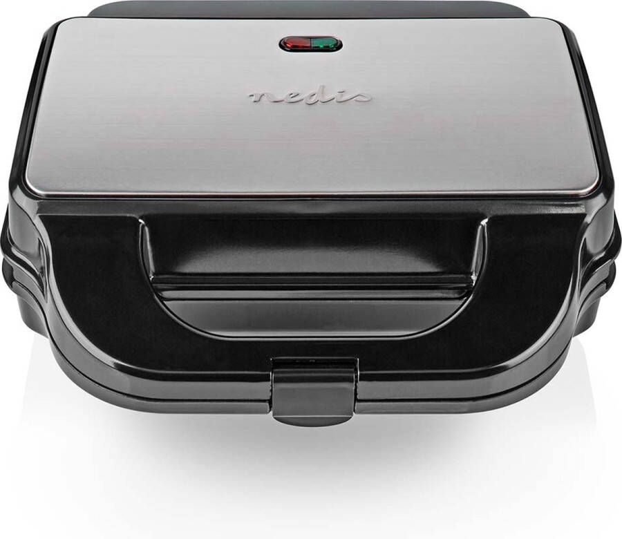 Nedis Multi grill Sandwich Waffle 900 W 28 x 15 cm Automatische temperatuurregeling Kunststof Roestvrij Staal
