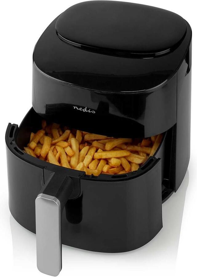 Nedis Heteluchtfriteuse 4 2 l Tijdschakelaar: 240 min Aantal vooraf ingestelde programma's: 8 Digitaal Zwart
