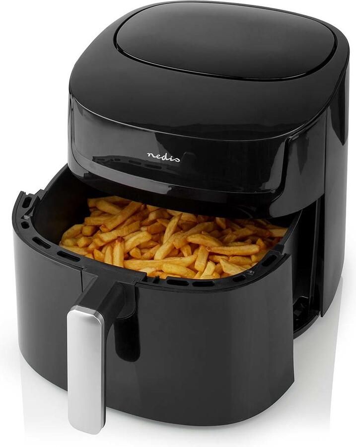 Nedis Heteluchtfriteuse 7 2 l Tijdschakelaar: 240 min Aantal vooraf ingestelde programma's: 8 Digitaal Zwart