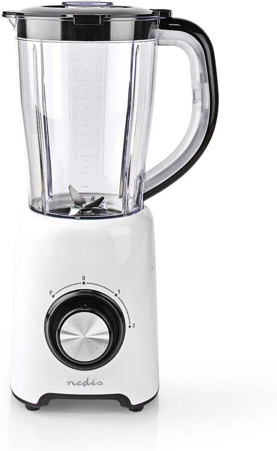 Nedis Blender 800 W 1.5 l Kunststof 2-Snelheden Wit