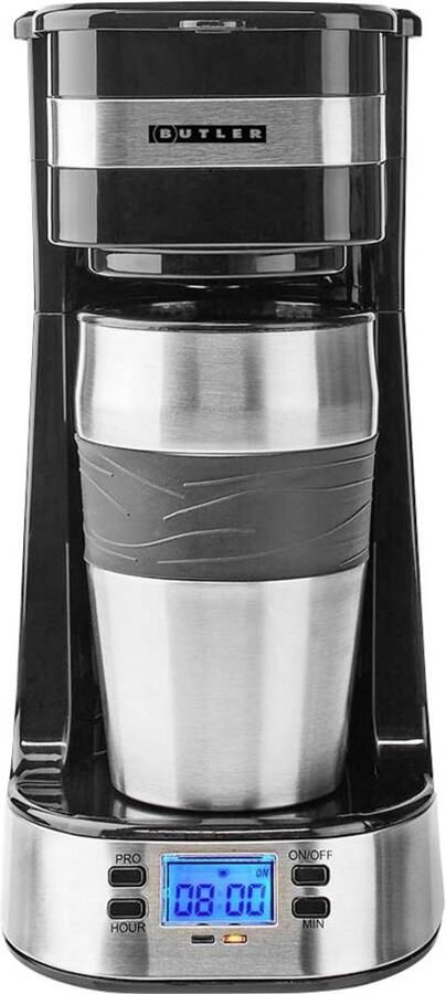 Nedis Butler 16100132 Single-Serve Koffiezetapparaat Met Geïsoleerde Reismok
