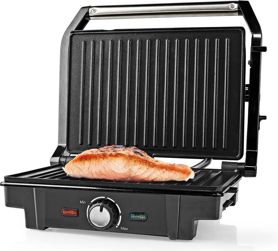 Nedis Contact Grill 1600 W 25.6 x 17.8 cm Metaal