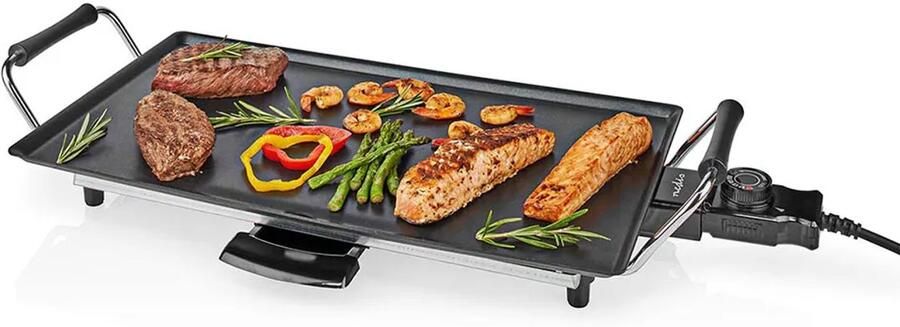 Nedis Teppanyaki Tafelgrill Bakoppervlak (l x b): 47.5 x 26.5 cm 5 Warmte Standen