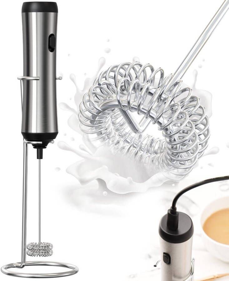 Roestvrijstalen Elektrische Melkopschuimer Creatieve Slimme Koffie-melkopschuimer Geschikt Voor Koffie Melk En Cappuccino