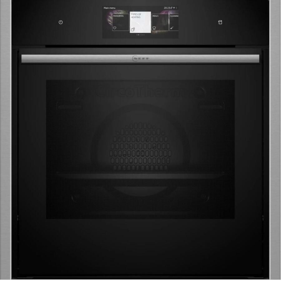 Neff B64VT73N0 Inbouwoven 71 l Zwart Roestvrijstaal Grill Wi-Fi-besturing Zelfreinigend Hydrolytisch + Pyrolytisch Kinderslot