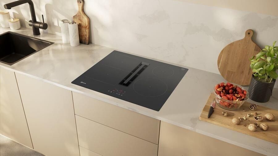 Neff V56NBS1L0 kookplaat Zwart Ingebouwd 60 cm Inductiekookplaat zones 4 zone(s) Inbouw afzuigkap - Foto 3
