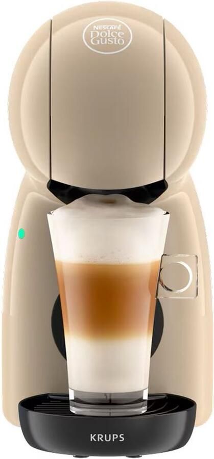 NESCAFÉ Dolce Gusto Nescafe Dolce Gusto Krups Piccolo XS Taupe –Koffiemachine – Compacte Capsule Koffiezetter – Espresso Lungo & Latte – 15 Bar Druk – Energiezuinig – Nescafé Dolce Gusto Cups – Kleine Koffiemaker – Modern Design – Snelle Bereiding – Home Coffee Machine