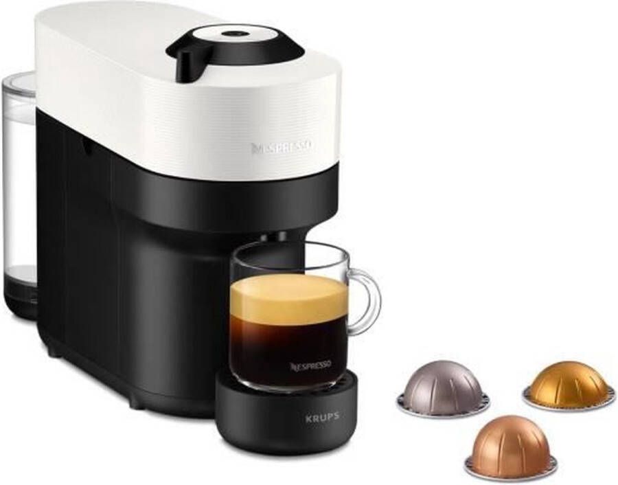 Nespresso KRUPS YY4889FD Vertuo Pop Wit Capsule koffiezetapparaat Compact koffiezetapparaat 4 kopjes Espresso Bluetooth