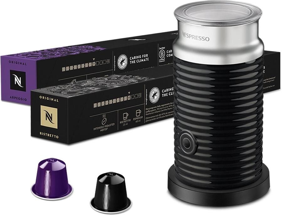Nespresso Aeroccino 3 Melkopschuimer Starterpack