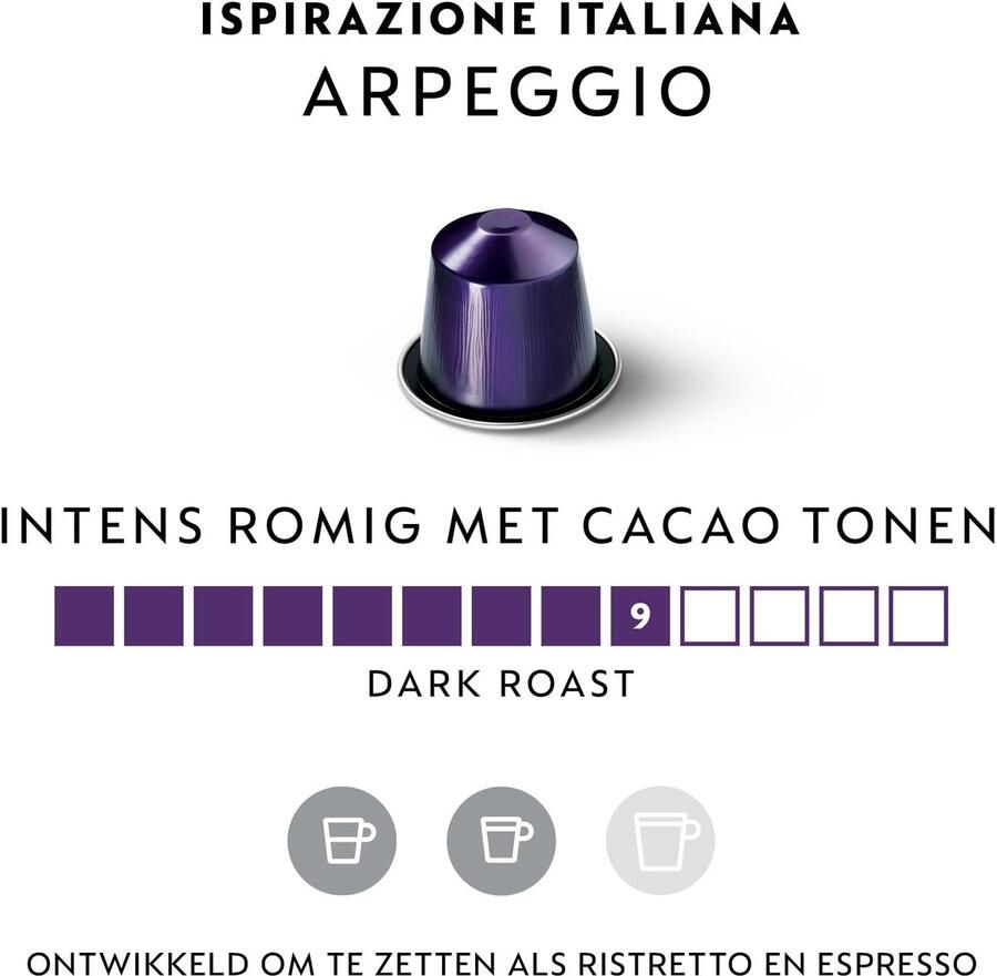 Nespresso Aeroccino 3 Melkopschuimer + 20 capsules