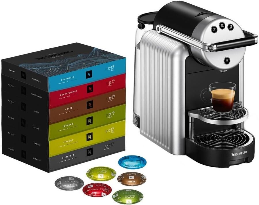 Nespresso Professional Zenius koffiemachine + Discovery pakket 300 koffiecups Geschikt voor professionals